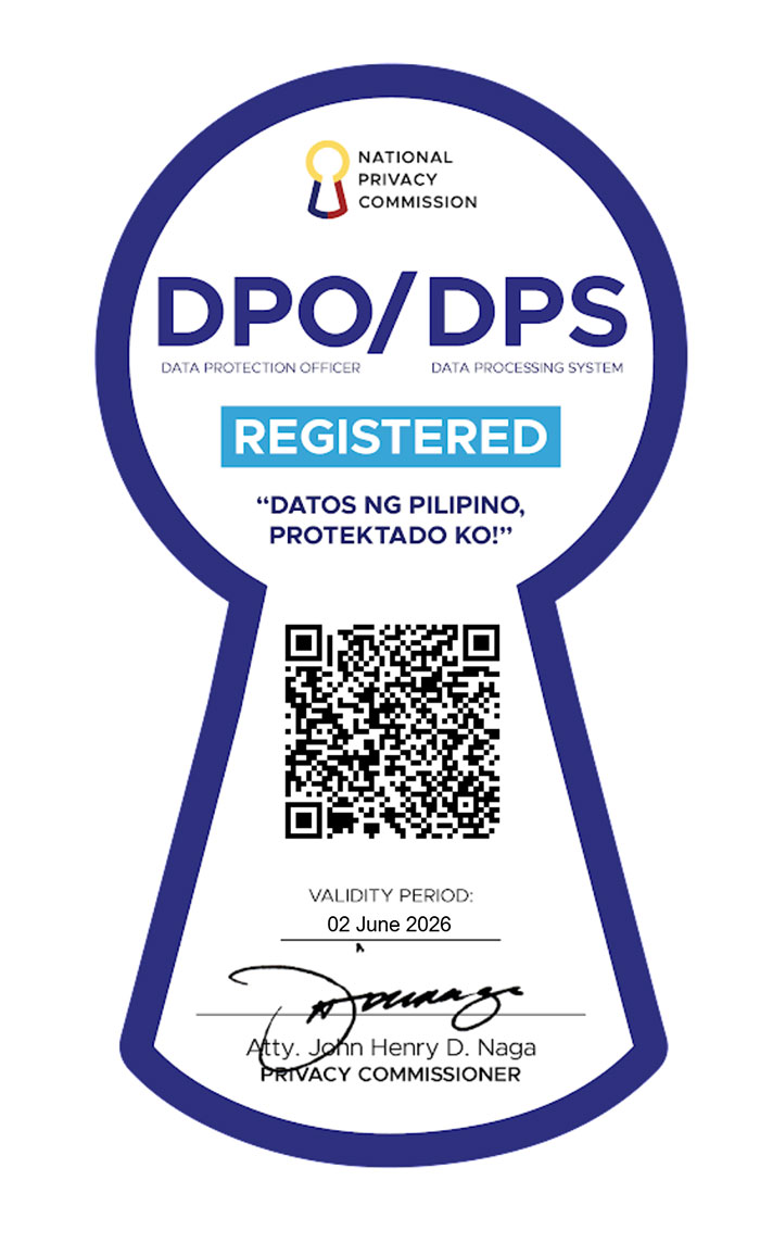 NPC DPO Registration Seal